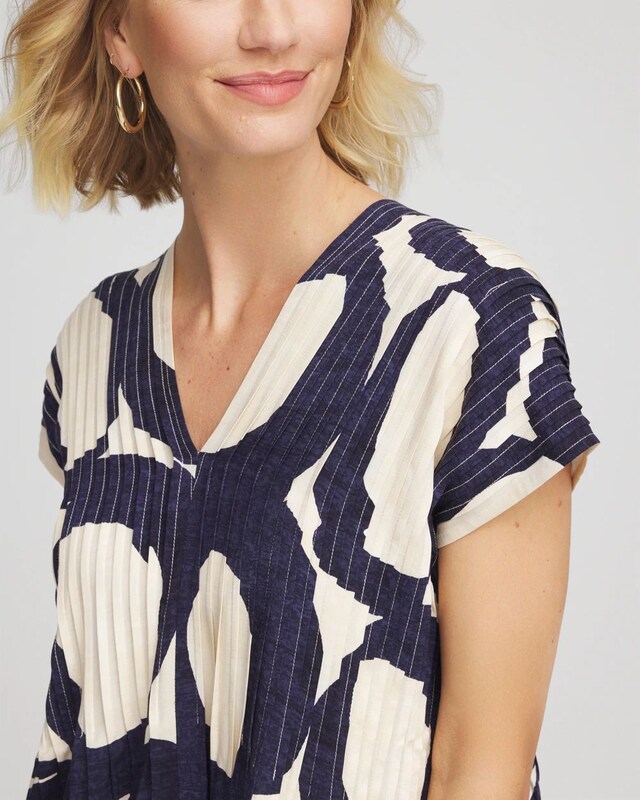 Printed Silk-Twill Popover Midi Dress - image 4